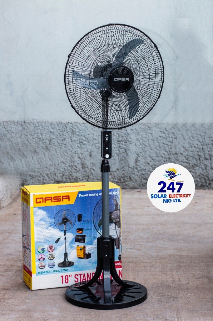 QASA 18" AC/DC Standing Fan (QSF-18R DC)
